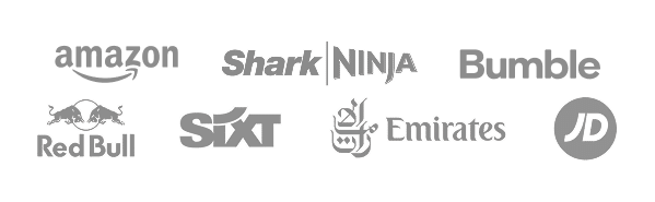 Brands Carrie Rose has worked with, including Red Bull, Emirates, SIXT and JD Sports