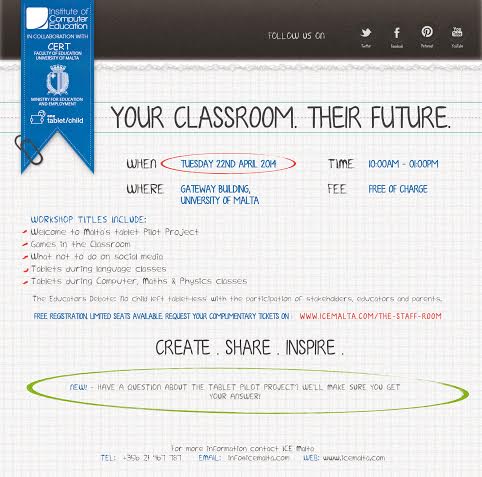 Your Classroom. Their Future 3 - Invitation