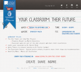 Your Classroom. Their Future 4 – invitation