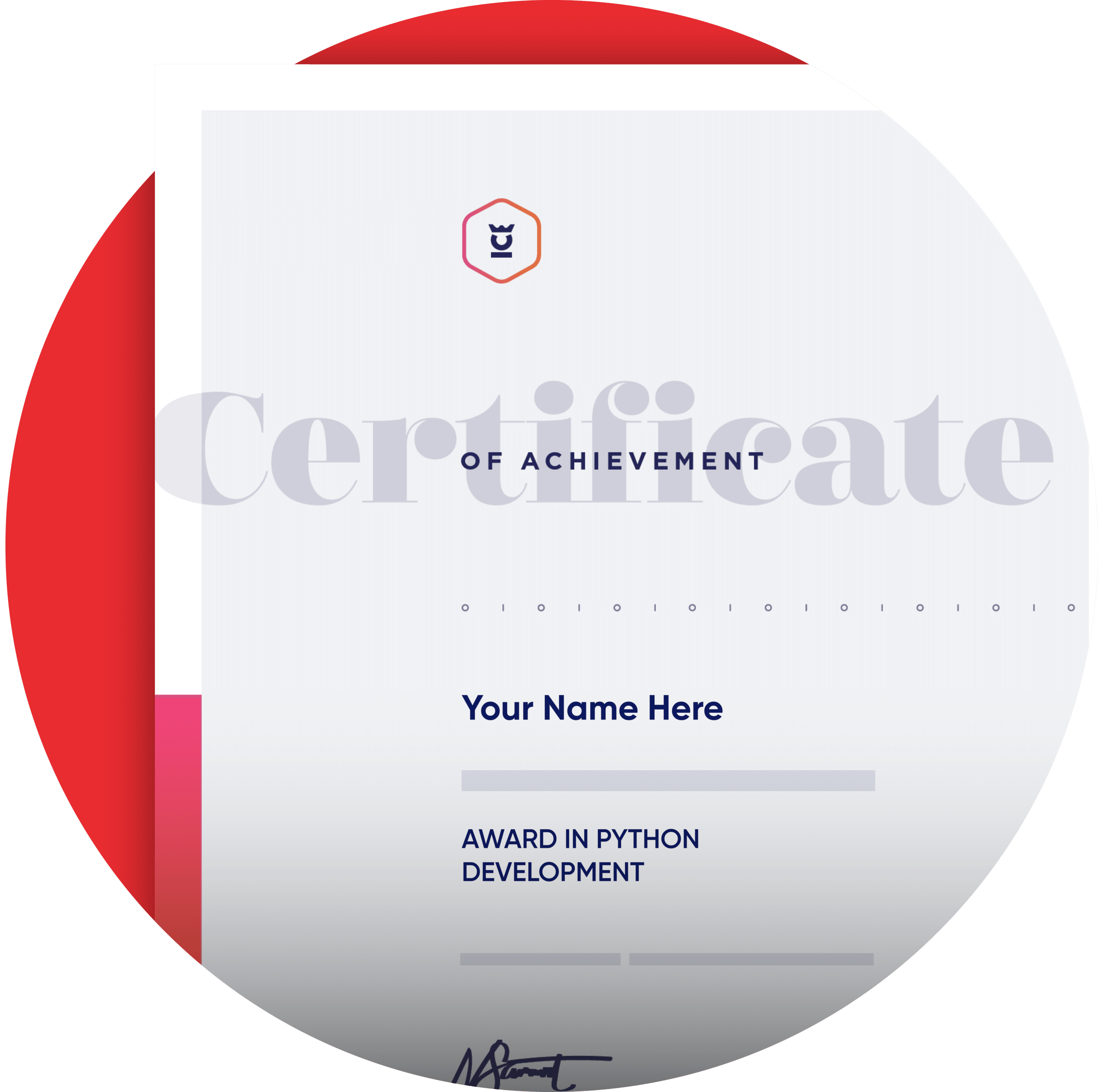 ICE Malta Completion Certificate